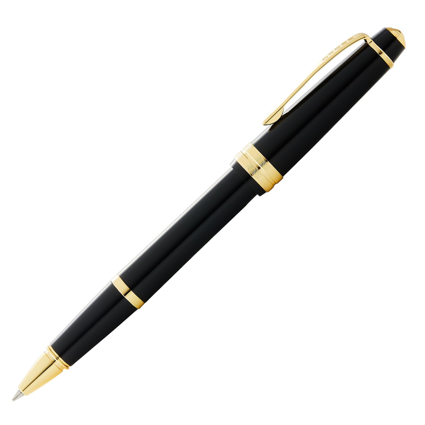 Penna roller Bailey Light - punta F - fusto nero/oro - Cross