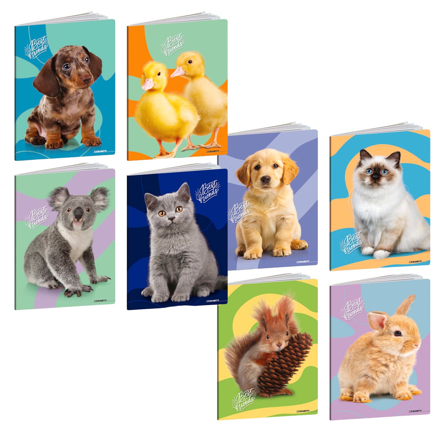 Maxiquaderno Best Friends - A4 - 10mm - 21 fogli - 80 gr - Blasetti