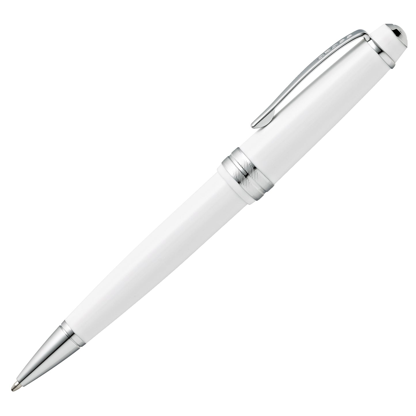 Penna sfera Bailey Light - punta F - fusto bianco/cromo - Cross