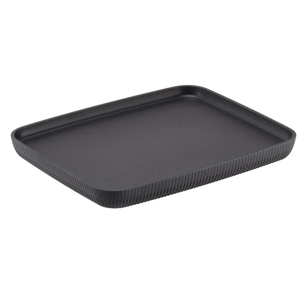 Vassoio buffet Norway - antracite - 32,5 x 26,5 x 3cm - melamina - Leone