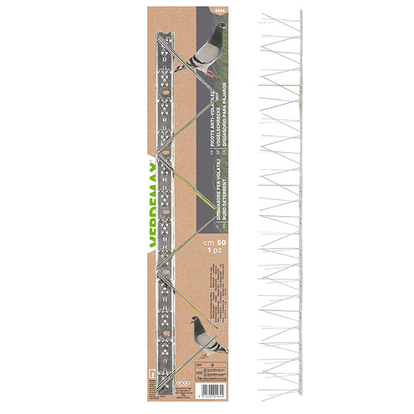 Dissuasore per volatili - acciaio - 50 cm - 36 punte - Verdemax