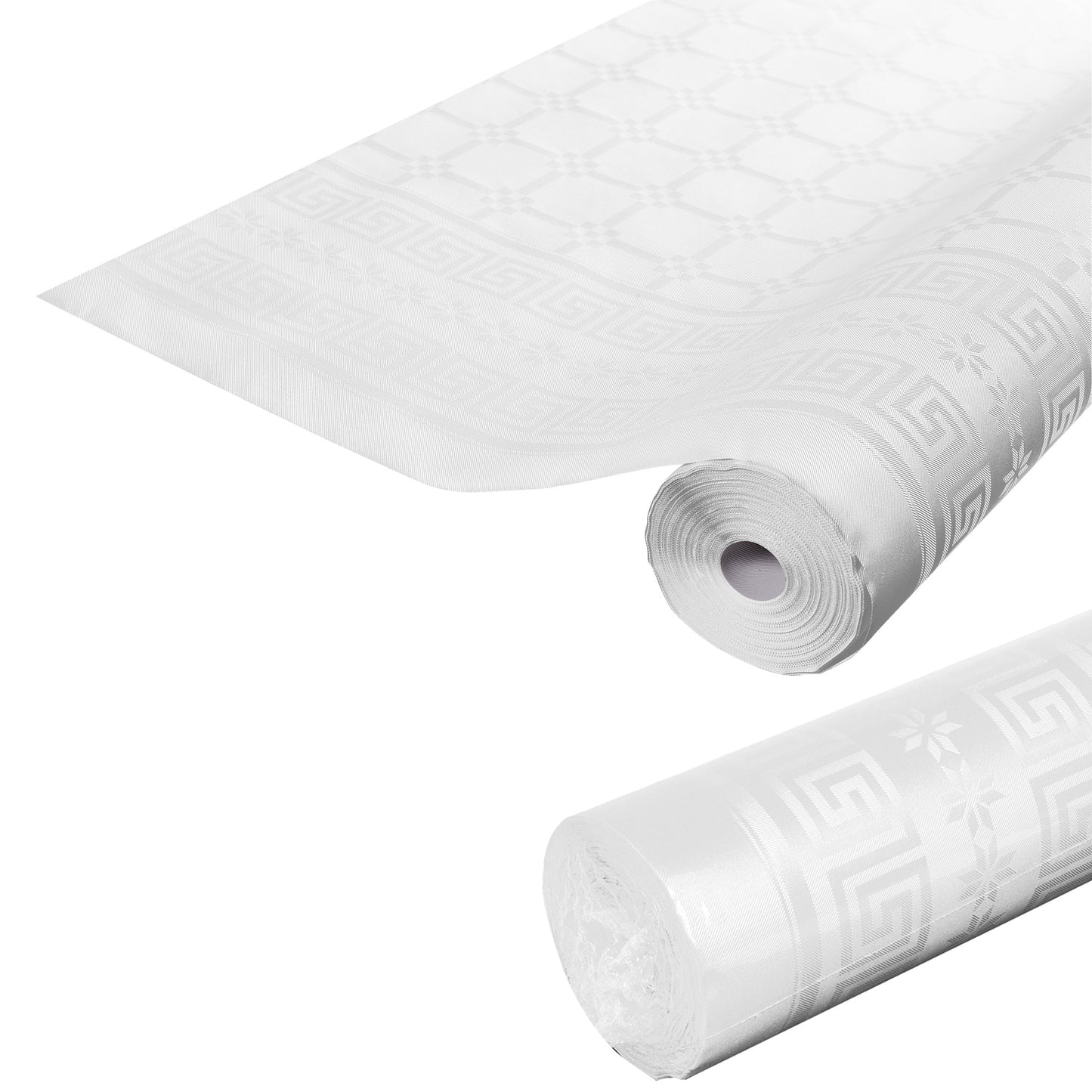 Tovaglia damascata - in rotolo - 1,18 x 25 m - carta - bianco - Pro Nappe