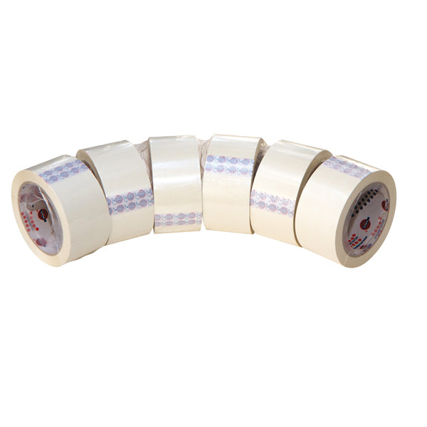Nastro adesivo 330 - 5 cm x 66 m - PVC - bianco - Eurocel