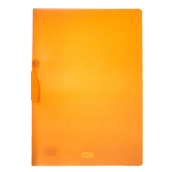Cartellina con molla Clipper - A4 - PP - trasparente arancio - Fellowes