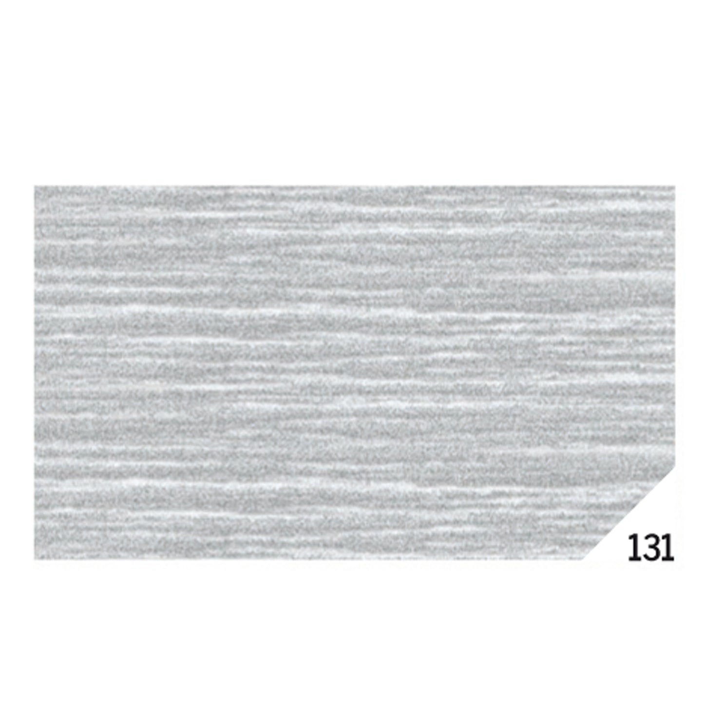 Carta crespa - 50 x 150 cm - 80 gr - argento metal 131 - Rex Sadoch - conf.10 rotoli