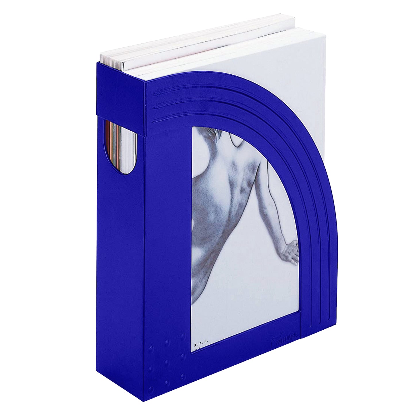 Portariviste E803 - 24,5 x 30 cm - dorso 7,5 cm - blu - Fellowes