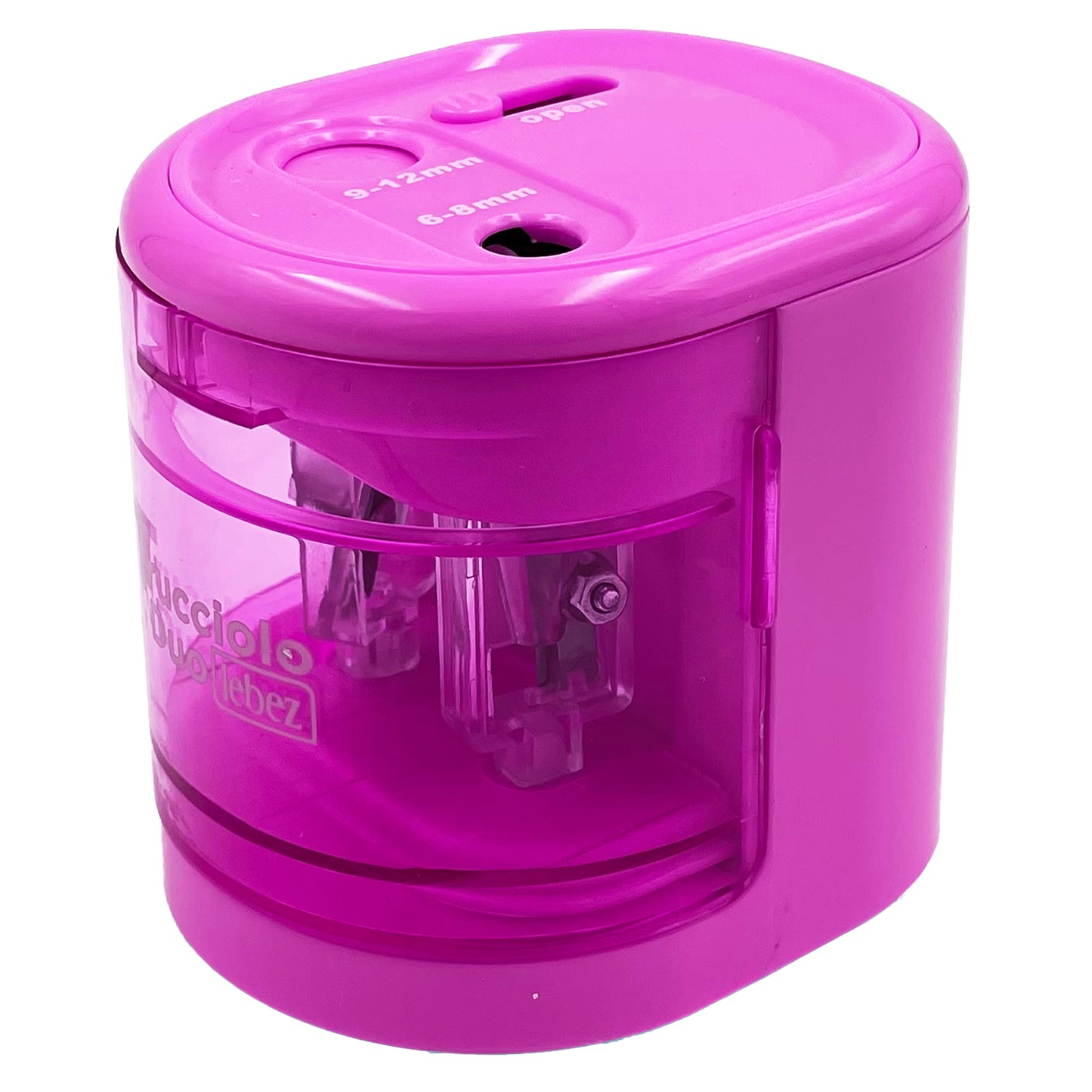 Temperamatite elettrico 4306 con contenitore - 2 fori - colori assortiti - Lebez