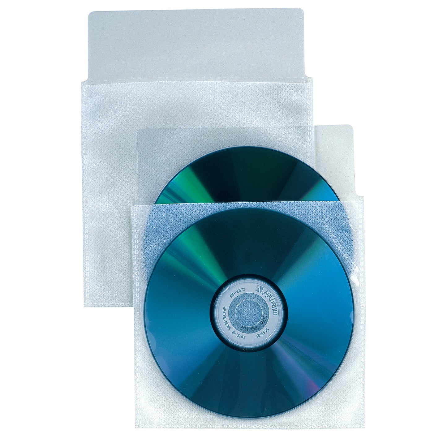 Buste a sacco Insert CD Pro - con divisorio interno - patella di chiusura - PP - Sei Rota - conf. 25 pezzi
