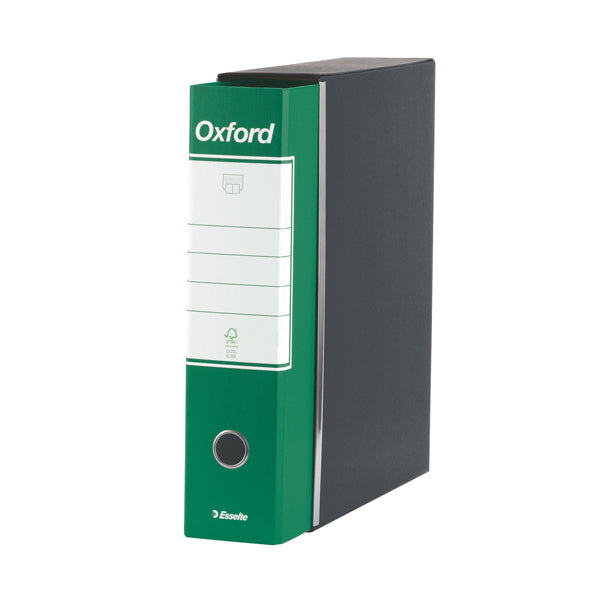Registratore Essentials G73 - dorso 8 cm - commerciale 23 x 30 cm - verde - Esselte