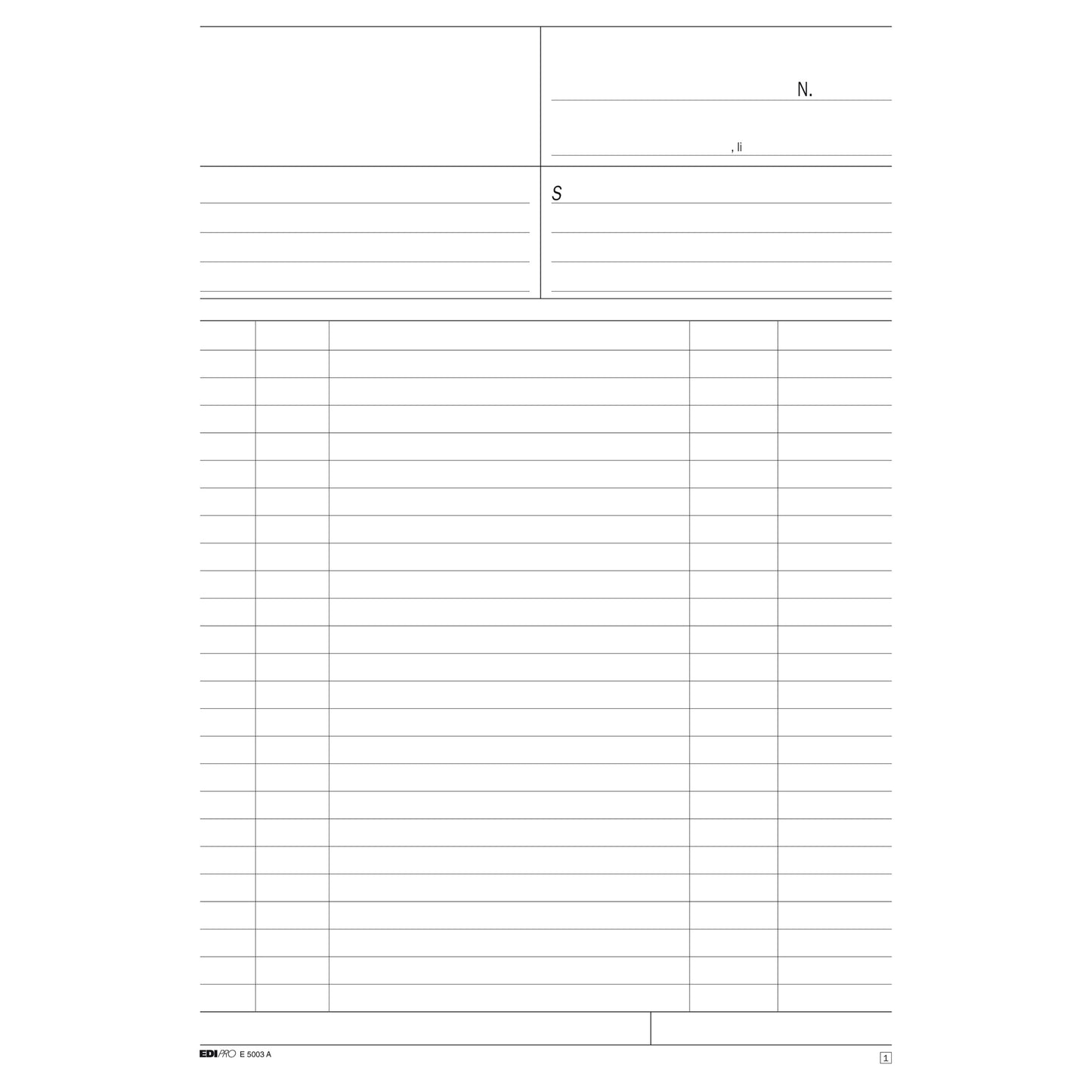 Blocco multiuso bianco - 50/50 fogli autoricalcanti - 31 x 21cm - Edipro