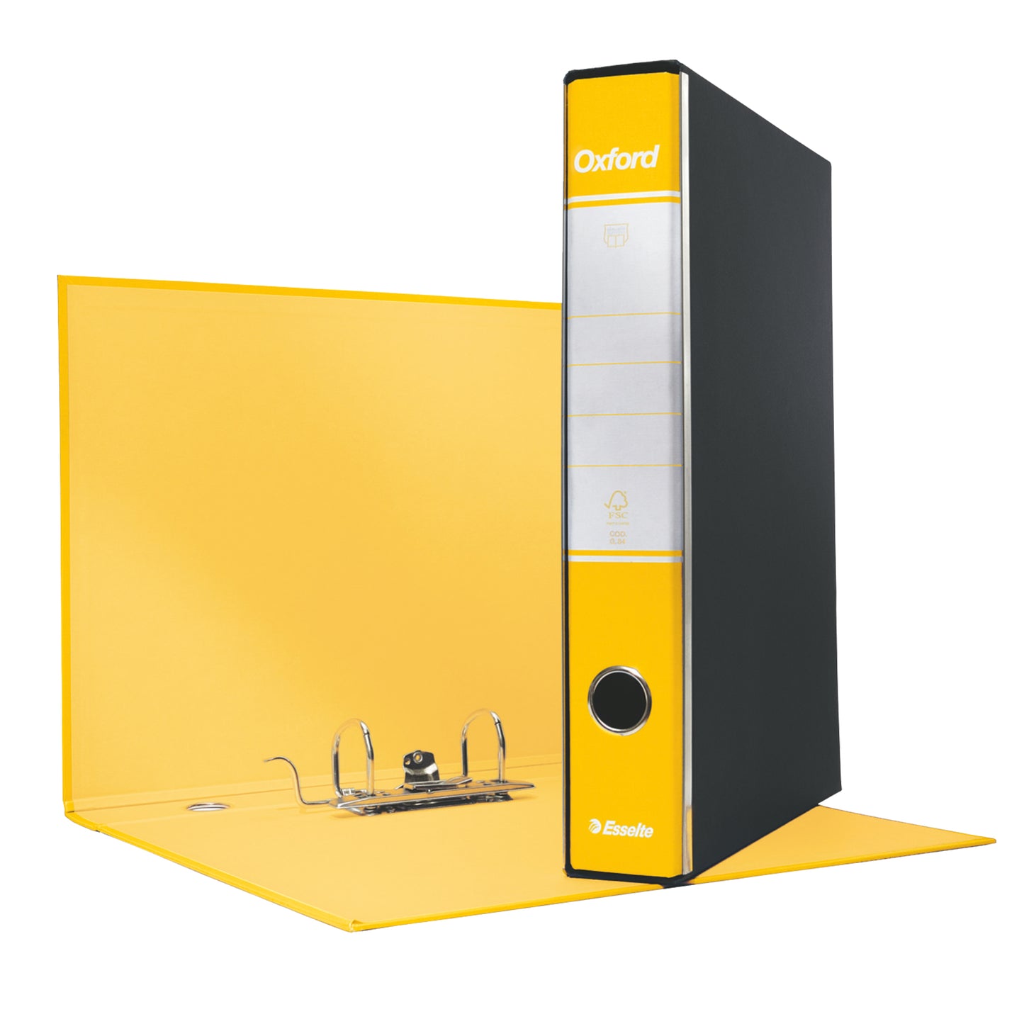 Registratore Oxford G82 - dorso 5 cm - commerciale 23 x 30 cm - giallo - Esselte