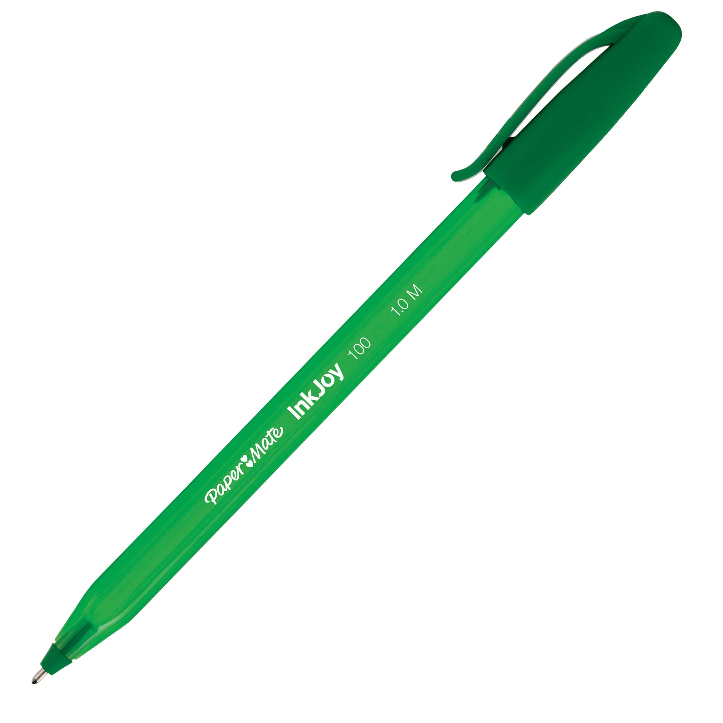 Penna a sfera con cappuccio Inkjoy 100 - punta 1,0mm - verde - Papermate