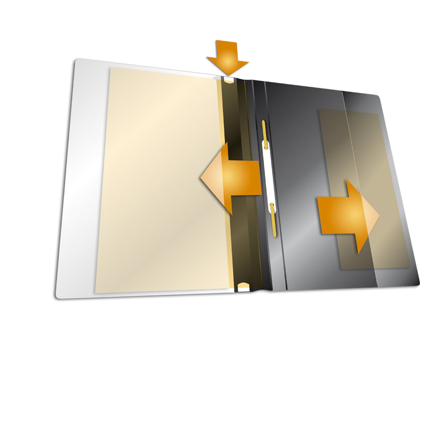 Cartellina ad aghi Duraplus - A4 - PP - nero - Durable