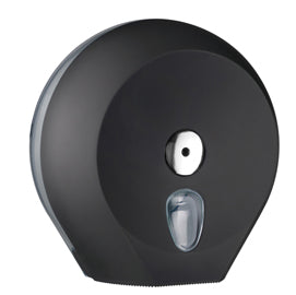 Dispenser carta igienica Ecolored rotolo Mini Jumbo - 27 x 12,8 x 27,3 cm - rotolo diametro 23 cm - vesuvian black - Mar Plast
