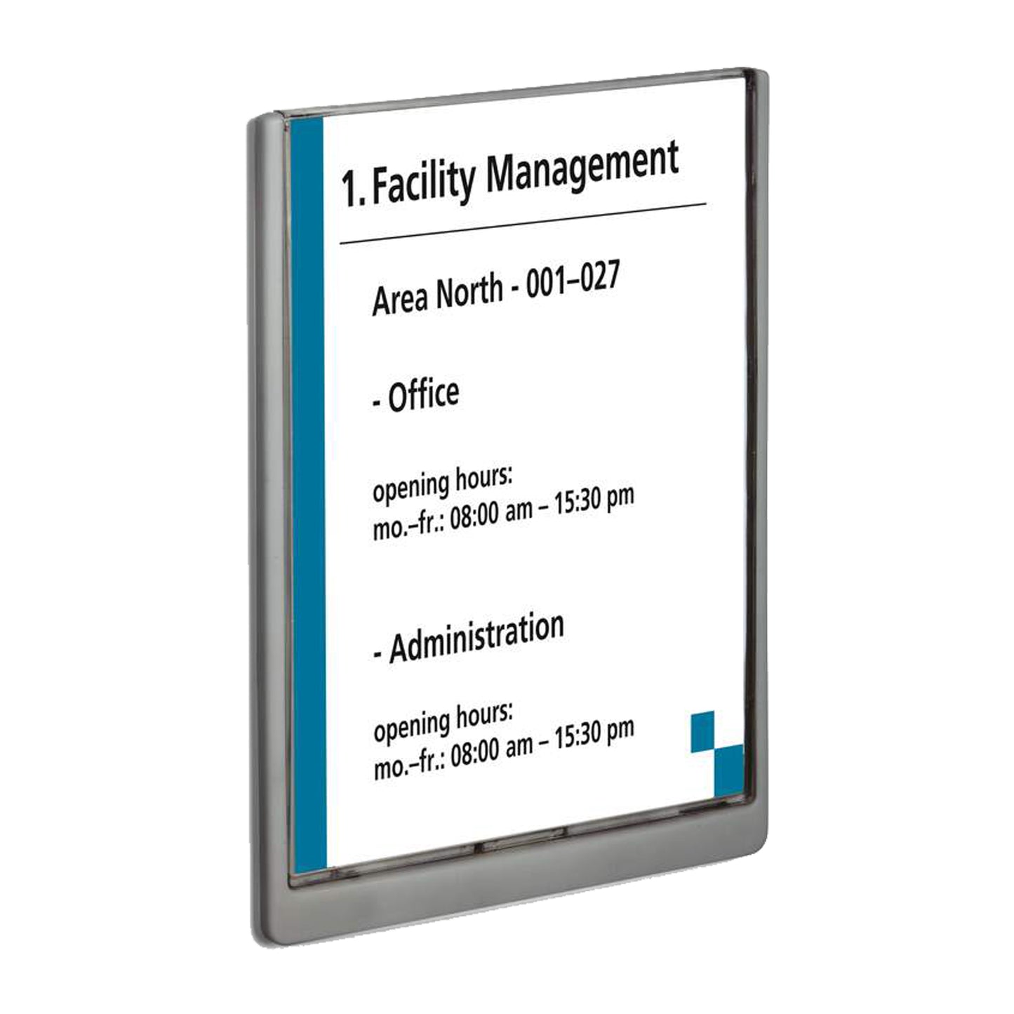 Targa per porte/pareti Click Sign - 21 x 29,7 cm (A4) - Durable