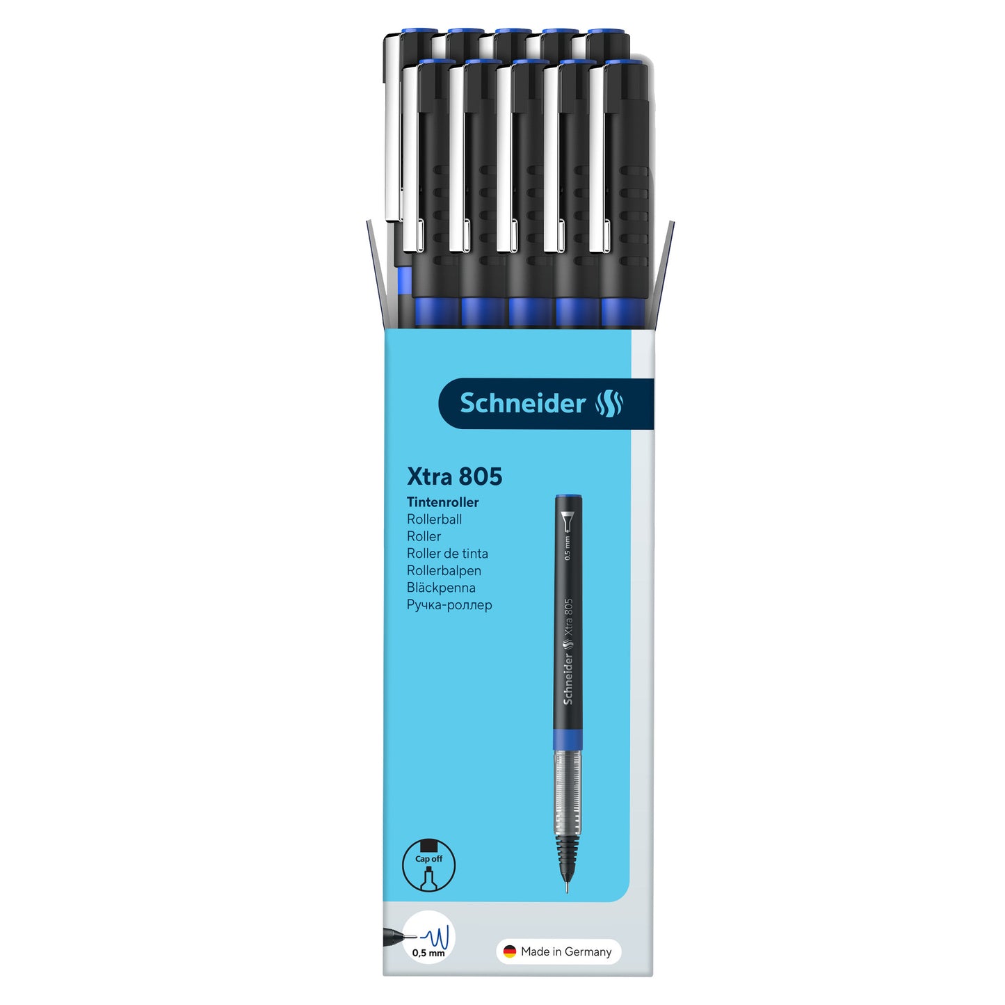 Roller con cappuccio Xtra 805 - tratto 0,5mm - blu - Schneider