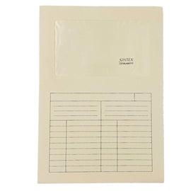 Cartellina a L con finestra Sintex - 120 gr - A4 - avorio - Blasetti - conf. 50 pezzi