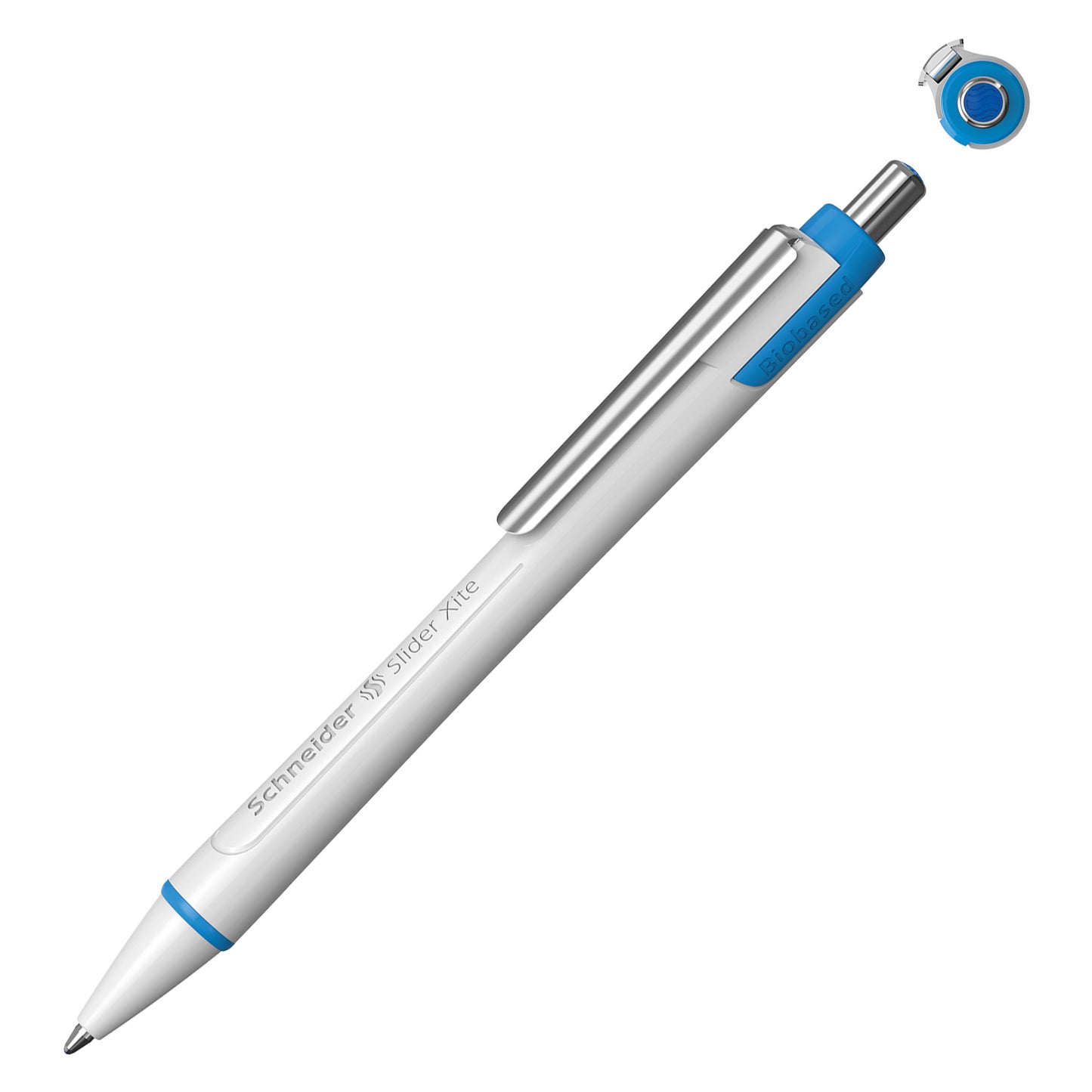 Penna a sfera a scatto Xite - punta XB - blu - Schneider