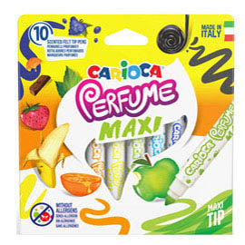 Pennarelli Perfume Maxi - punta 7,0mm - colori assortiti - Carioca - astuccio 10 pezzi