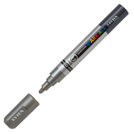 Marcatore a base d'acqua Graduate Mark All - punta tonda 2mm - argento - Lyra