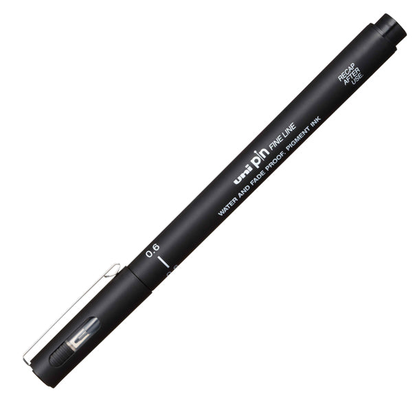 Pin fineliner - punta 0,6 mm - nero - Uni Mitsubishi