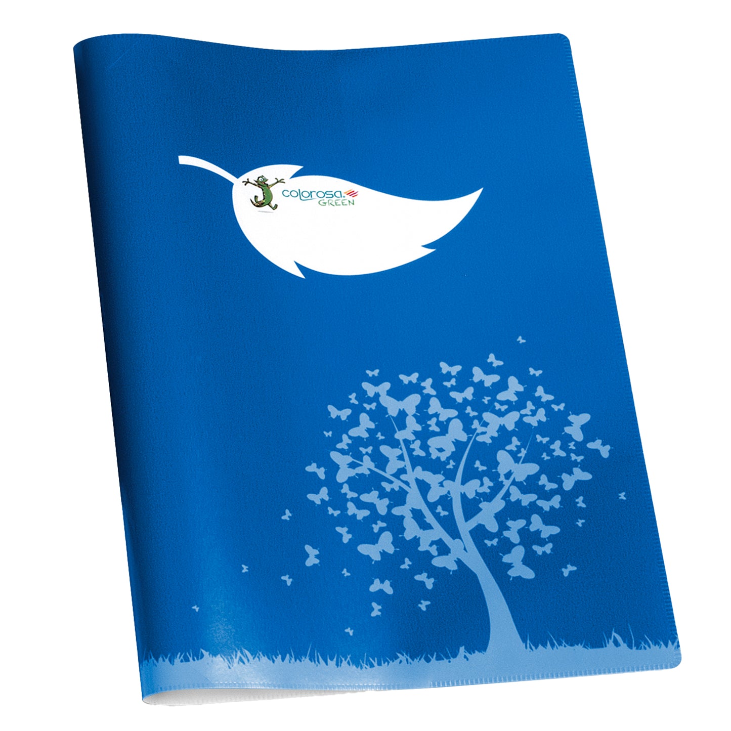 Coprimaxi Green - 21 x 30 cm - carta - 120gr - c/tasche - blu - Colorosa
