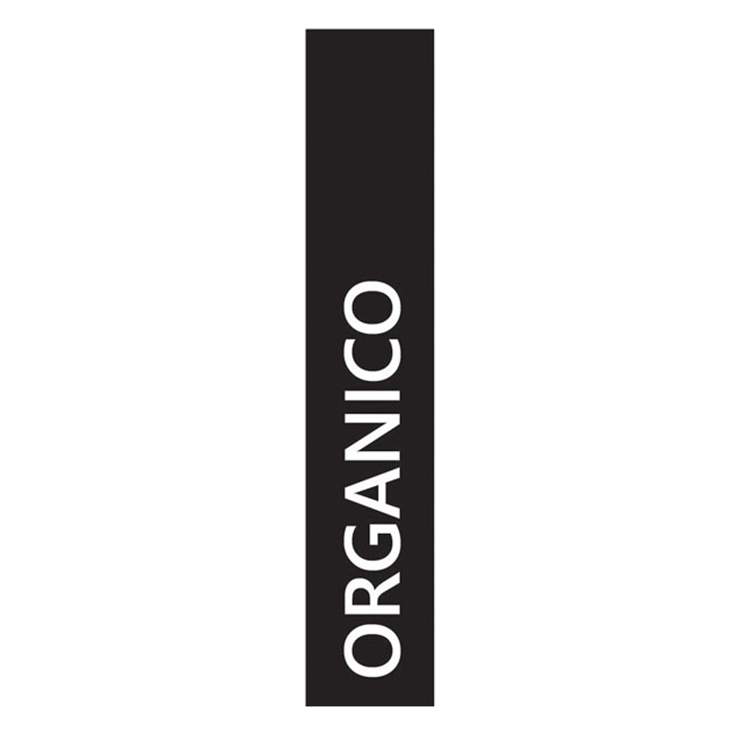 Etichetta adesiva raccolta differenziata - con stampa "ORGANICO" - 45 x 230 mm - vinile - bianco opaco - Medial