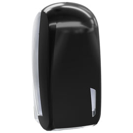 Dispenser carta igienica Skin Carbon - interfogliata - piegata a V e Z - 32,8 x 13,5 x 16,5 cm - 550/450 fogli - nero - Mar Plast