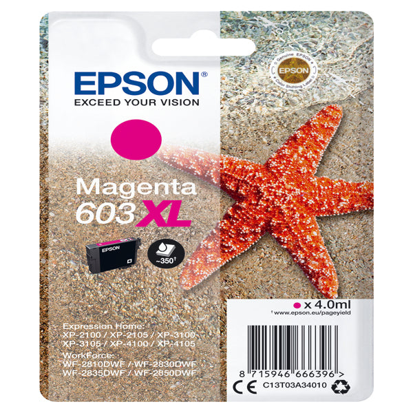 Epson - Cartuccia ink - 603XL - magenta - C13T03A34010 - 350 pag