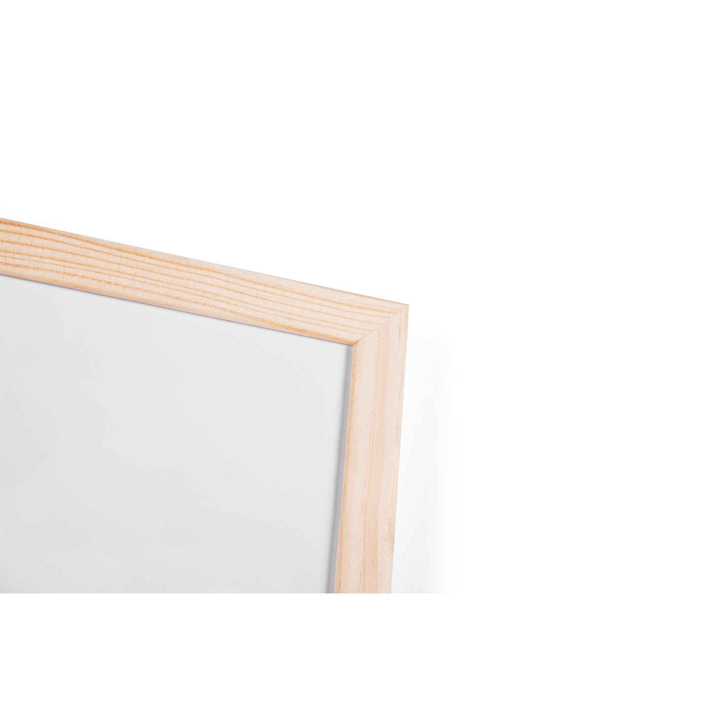 Lavagna bianca magnetica - 60 x 90 cm - cornice legno - bianco - Starline