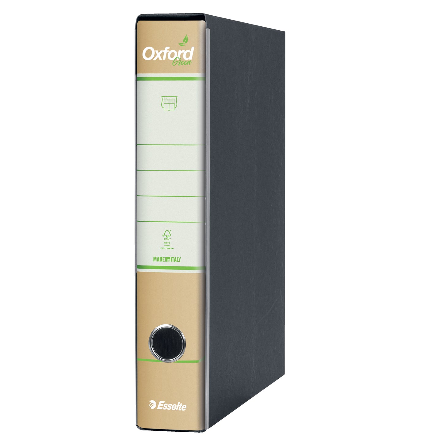 Registratore Oxford Green G82 - dorso 5 cm - commerciale 23 x 30 cm - avana - Esselte