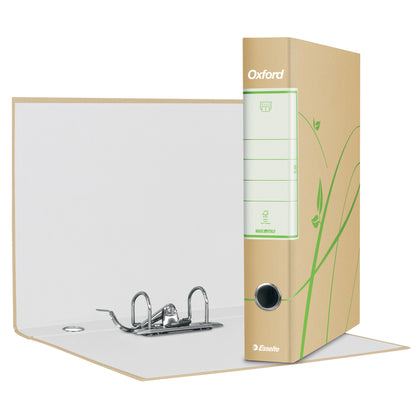 Registratore Oxford Green G84 - dorso 5 cm - protocollo 23 x 33 cm - avana - Esselte