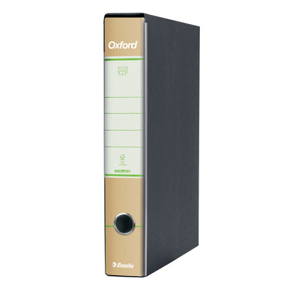 Registratore Oxford Green G84 - dorso 5 cm - protocollo 23 x 33 cm - avana - Esselte
