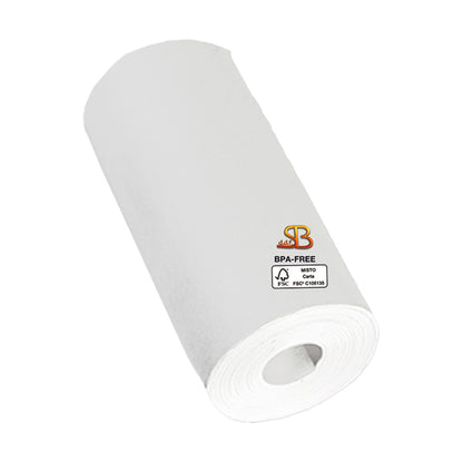 Rotolo per POS - 57 mm x 11 m - 55 gr - diametro esterno 30 mm -  senza anima - carta termica BPA free - Sabacart - blister 12 pezzi