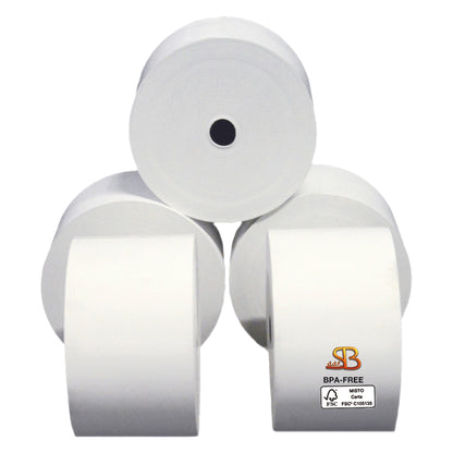 Rotolo per distributore self service - 57 mm x 100 m - 55 gr - diametro esterno 90 mm - anima 12 mm - carta termica BPA free - Sabacart