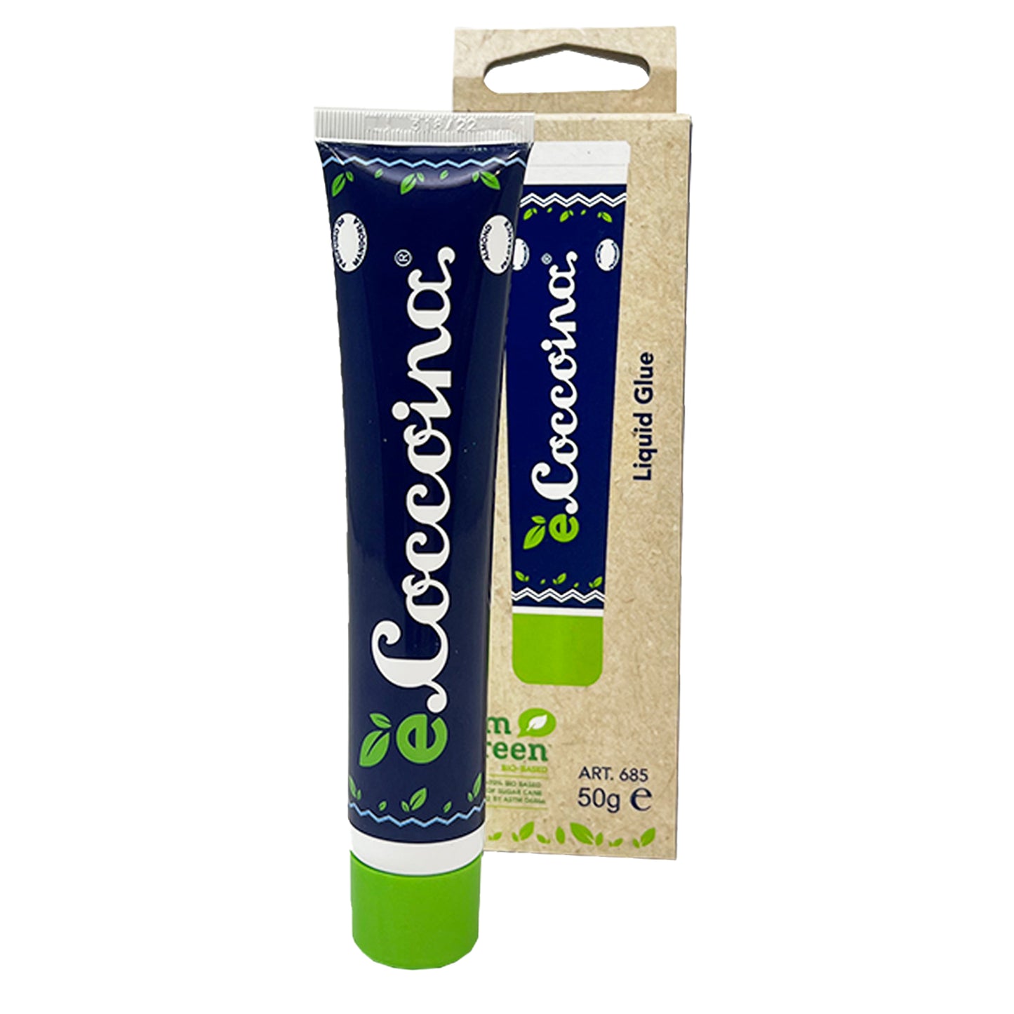 Colla liquida eCoccoina - green - in blister - 50 gr - trasparente - Coccoina