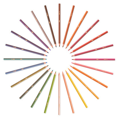 Matita colorata Evolution Stripes - colori assortiti - Bic - conf. 24 pezzi