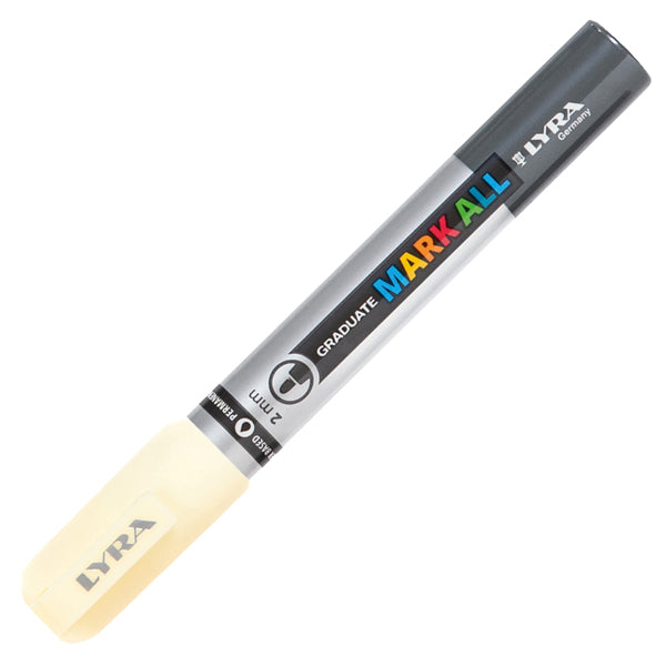 Marcatore a base d'acqua Graduate Mark All  - punta tonda 2mm - giallo chiaro - Lyra