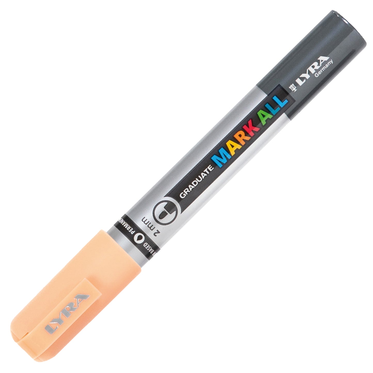 Marcatore a base d'acqua Graduate Mark All  - punta tonda 2mm - rosa pesca - Lyra