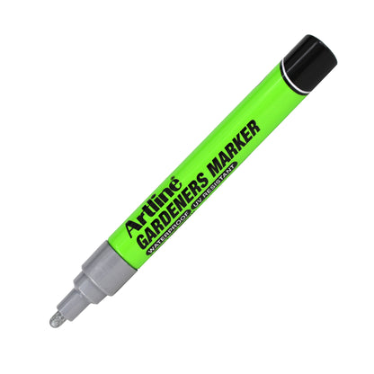 Marcatore permanente - per giardinaggio - punta tonda 2,3 mm - argento - Artline