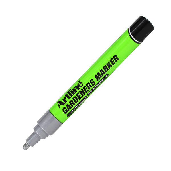 Marcatore permanente - per giardinaggio - punta tonda 2,3 mm - argento - Artline