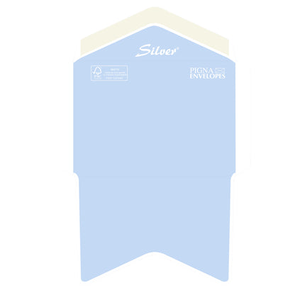 Busta Busta Silver FSC - senza finestra - gommata - 11,4 x 16,2 cm - 80 gr - bianco - Pigna Envelopes - conf. 500 pezzi