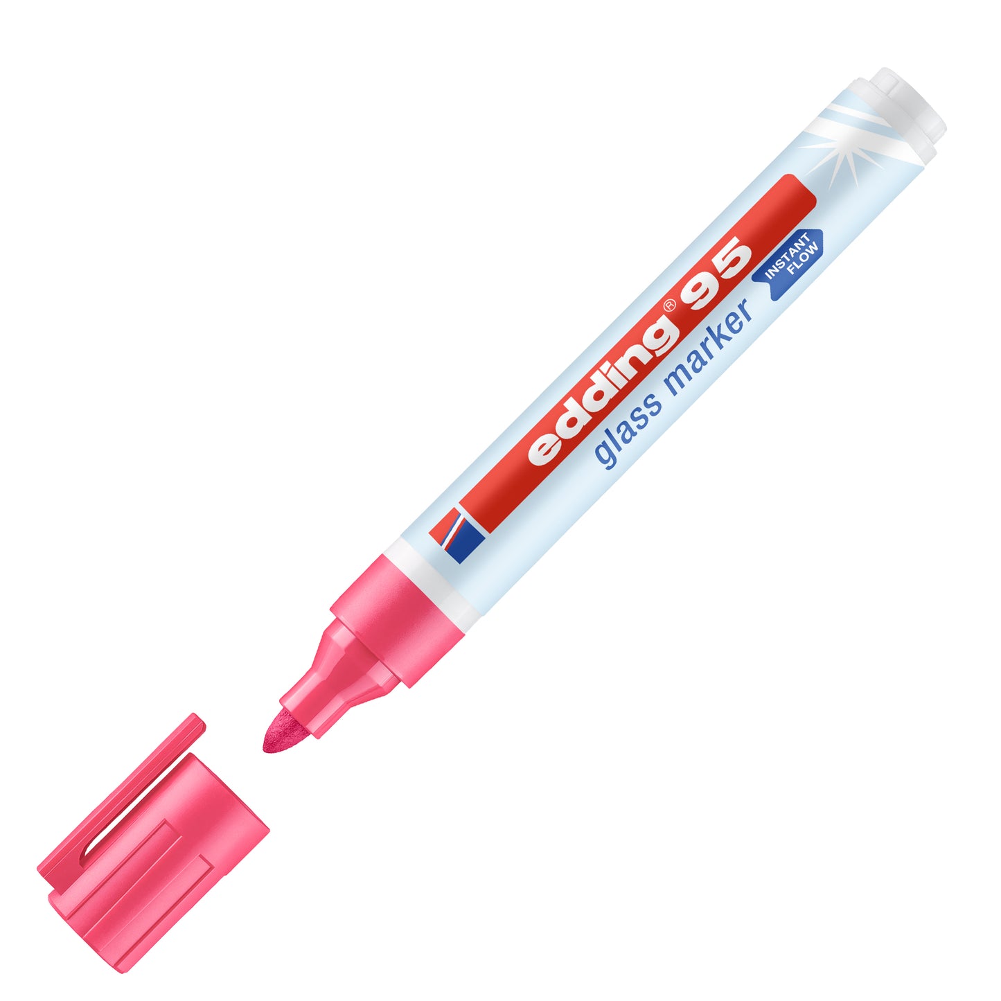 Marcatore per vetro 95 - punta tonda - da 1,5 a 3 mm - colori assortiti - Edding - conf. 6 pezzi