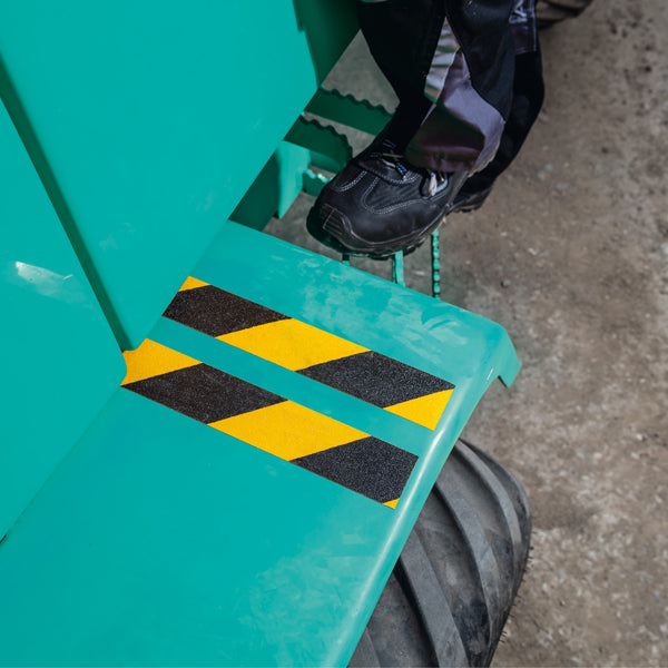 Nastro adesivo antiscivolo DURALINE GRIP+ - 2,5 cm x 15 m - giallo/nero - Durable