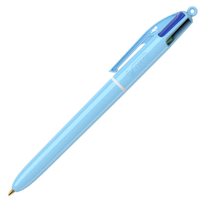 Penna sfera a scatto 4 Colori Pastel - 1.0 mm - Bic - conf. 12 pezzi