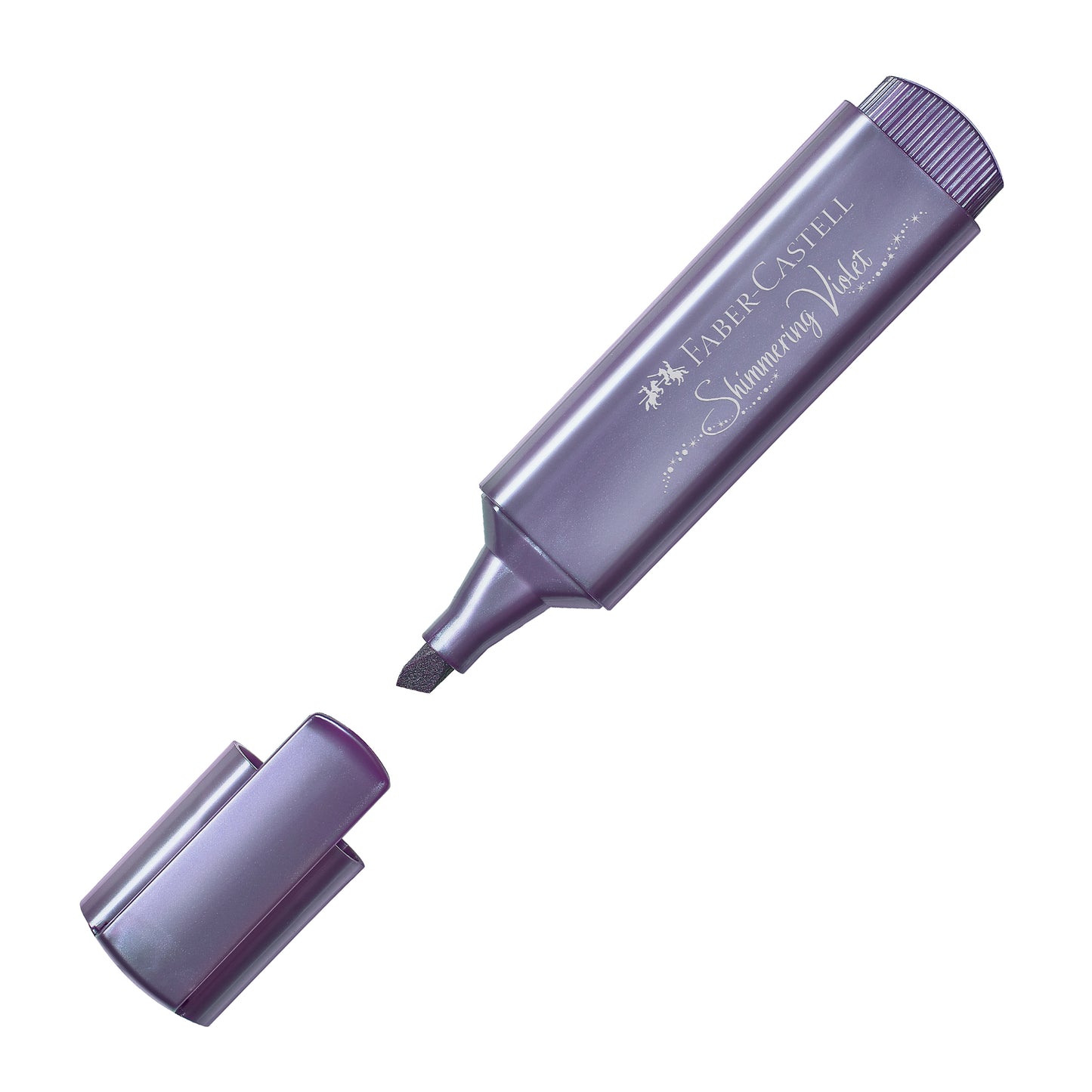 Evidenziatore Textliner 46 - punta a scalpello - tratto 1,0-3,0-5,0 mm - colori assortiti metallic - Faber-Castell - astuccio 8 colori