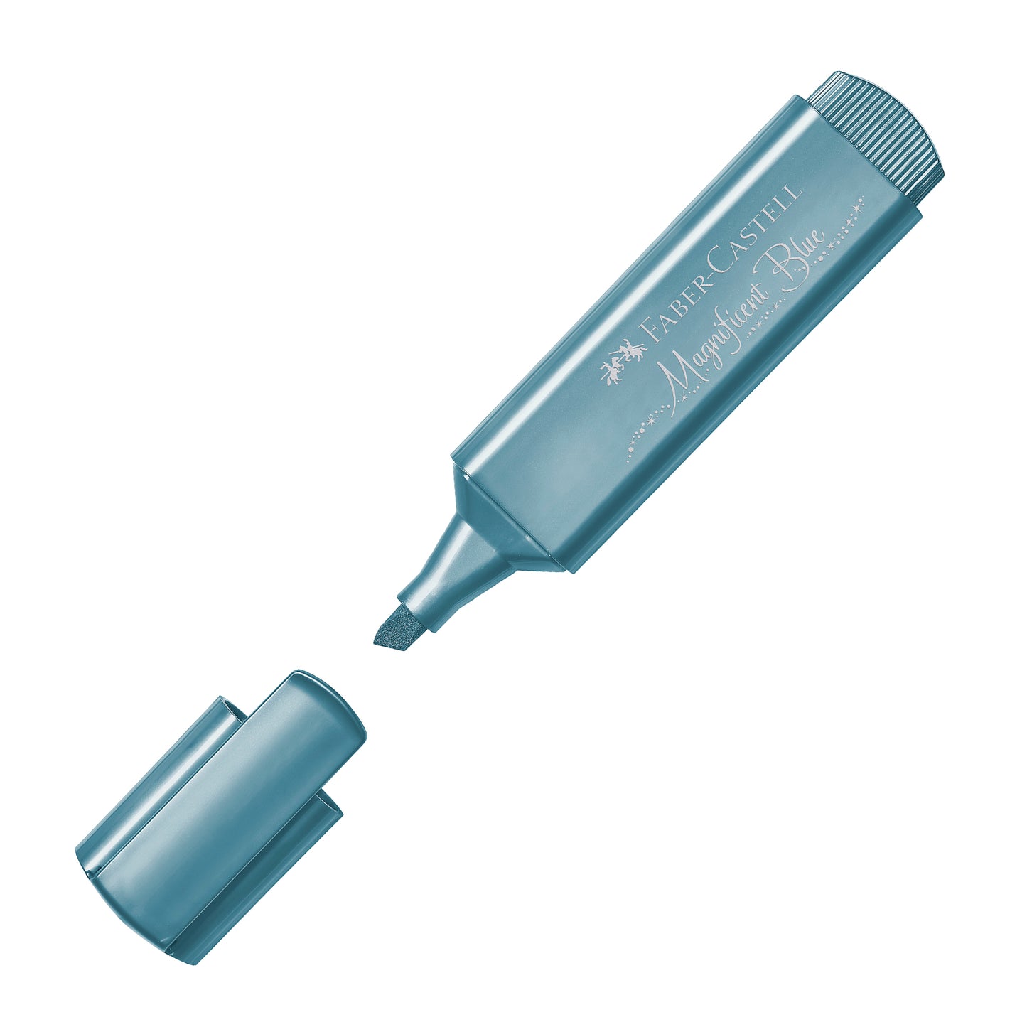 Evidenziatore Textliner 46 - punta a scalpello - tratto 1,0-3,0-5,0 mm - colori assortiti metallic - Faber-Castell - astuccio 8 colori