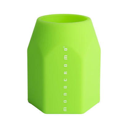 Portapenne Monocromo - 9,5 x 7,5 x 7 cm - silicone soft touch - colori fluo assortiti - Pigna