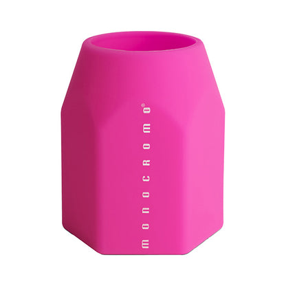 Portapenne Monocromo - 9,5 x 7,5 x 7 cm - silicone soft touch - colori fluo assortiti - Pigna