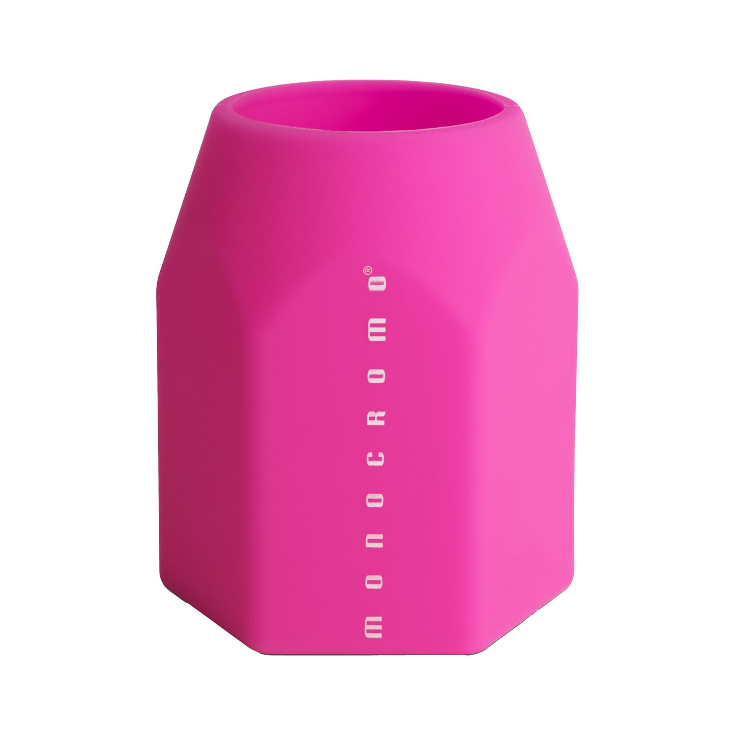 Portapenne Monocromo - 9,5 x 7,5 x 7 cm - silicone soft touch - colori fluo assortiti - Pigna
